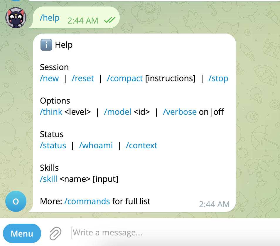 Telegram Use Case Screenshot