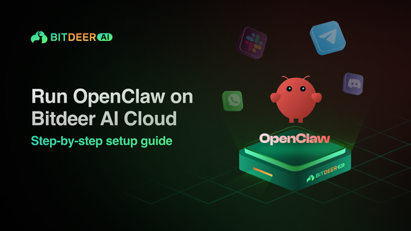 Installing and Configuring OpenClaw on Bitdeer AI Cloud