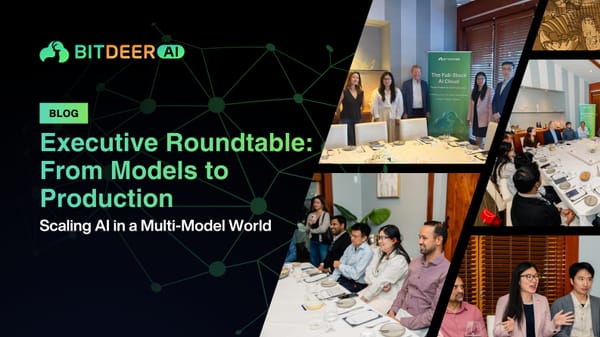 Executive roundtable discussion on scaling enterprise AI applications and managing multiple AI models in production.