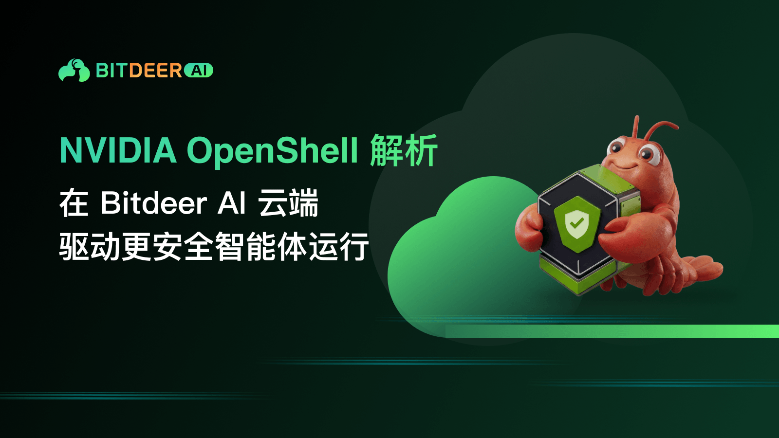 NVIDIA OpenShell 解析：在 Bitdeer AI Cloud 上运行更安全的 AI 智能体视觉图